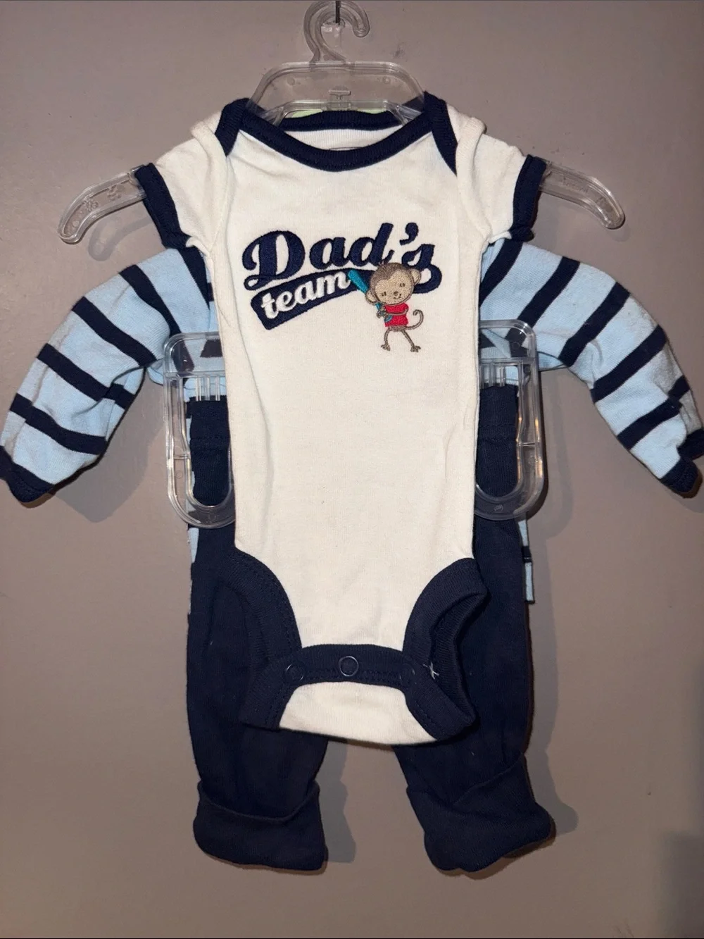 NWT BUNDLE: Three Piece Preemie Set - 2pk 0-6 Booties - 2pk NB Pants - Boys - Picture 3 of 11